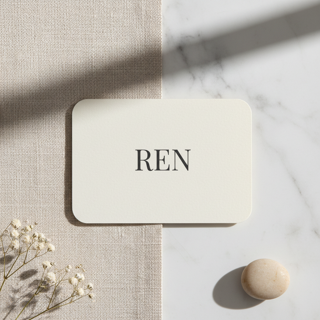 REN product image with aesthetic background